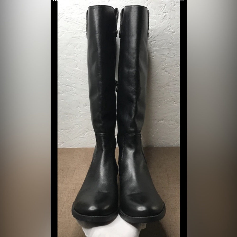 INC International Concepts Fawne Women's Riding Boots Black Leather Size 8.5M - Picture 4 of 16